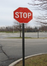 ALUMINUM PARKING, TRAFFIC & STREET SIGNS (6)